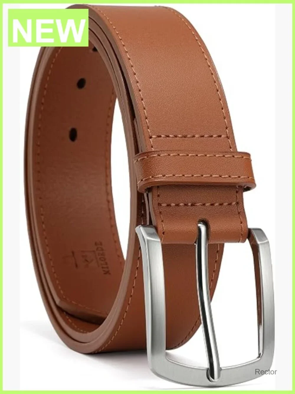 Full Grain Leather Belt for Men Daily Wear Jeans Casual Pants 1.4 inch
